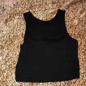 Black crop top